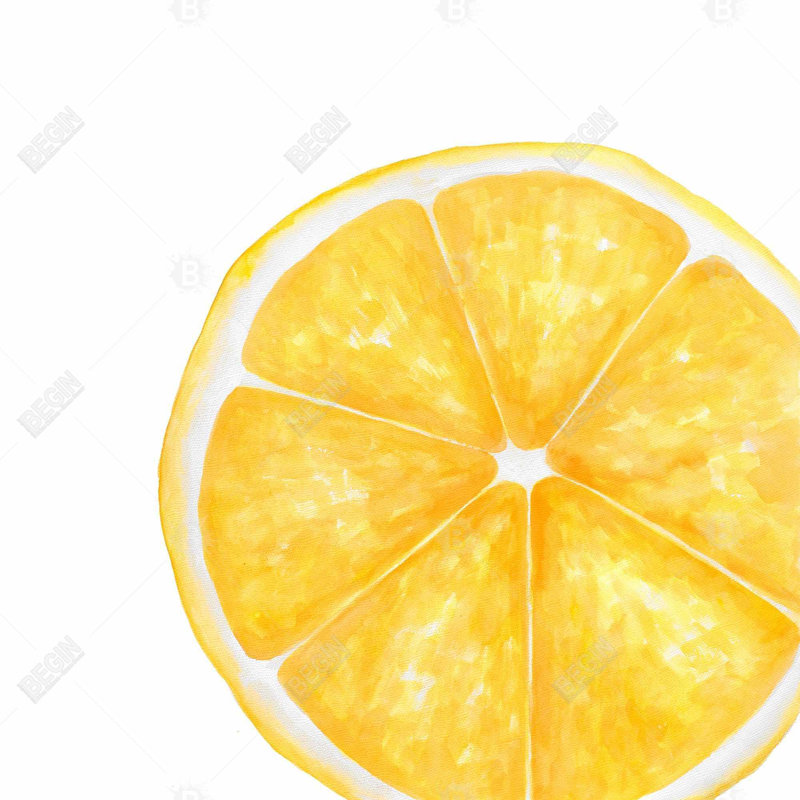 "Tranche de citron" sur toile