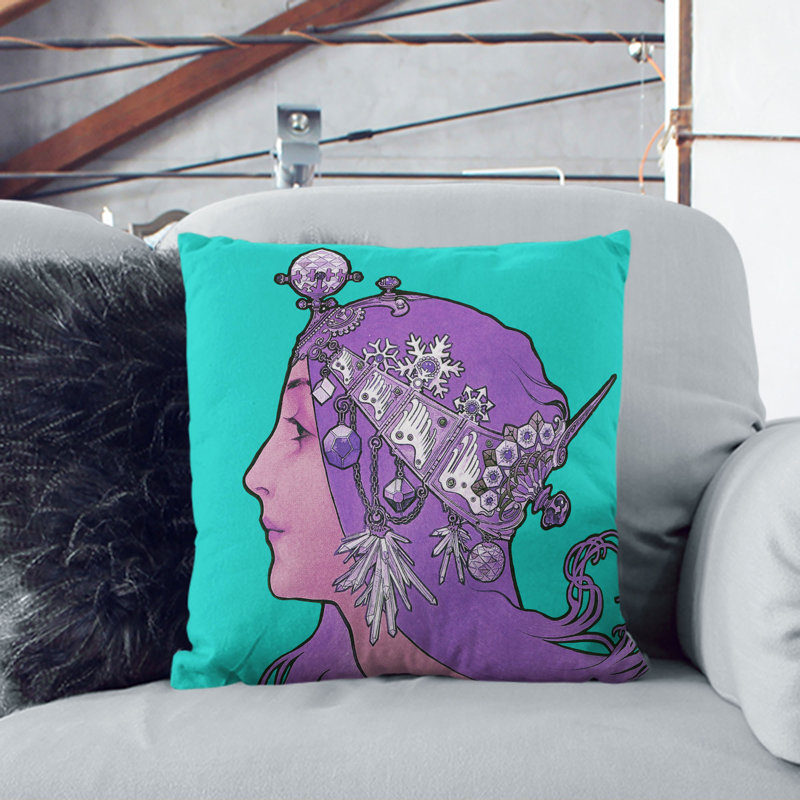 Zodiac Scatter Cushion, 55cm H x 55cm W x 20cm D, Stone