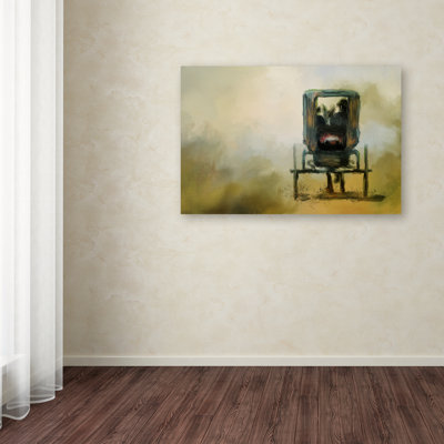 Vidur 'Amish Wagon' Print on Wrapped Canvas