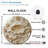 Decorative Moon Phase Wall Clock with Textured Surface Art - 12'' Modern Glass Wall Clock