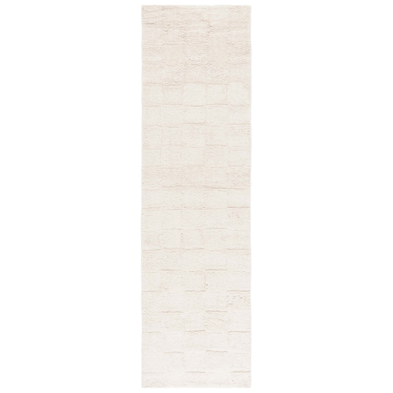 Sarik Handtufted Recycled Cotton Machine Washable Solid Color Rug, Runner 2'3" x 9"