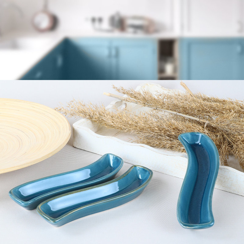Élégant ensemble d'assiettes en céramique bleu foncé, 7,1 po x 1,0 po | 100% allant au micro-ondes et au lave-vaisselle | Parfait pour un usage quotidien et des occasions spéciales, design élégant et durable