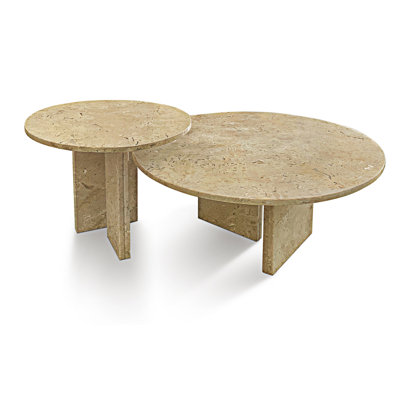 Ensemble de tables basses rondes