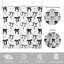 Black And White Bow Shower Curtain, 1 Panel (Black/White)