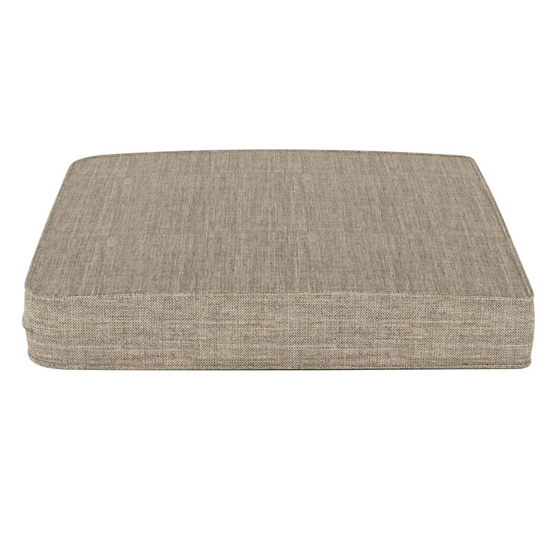 Outdoor Sunbrella® Seat Cushion, Cast Shale Sunbrella® Plainweave