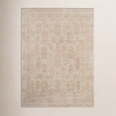 Oxford Tan Hand-Woven Oriental Rug