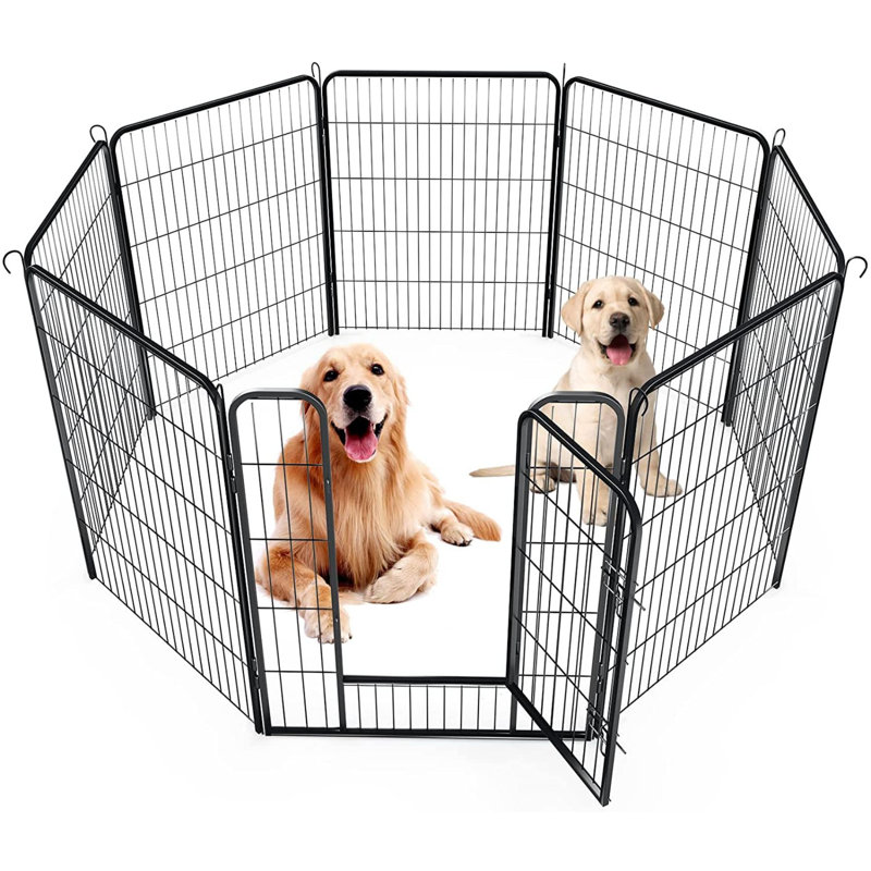 Barrière pour animaux autoportante en métal
