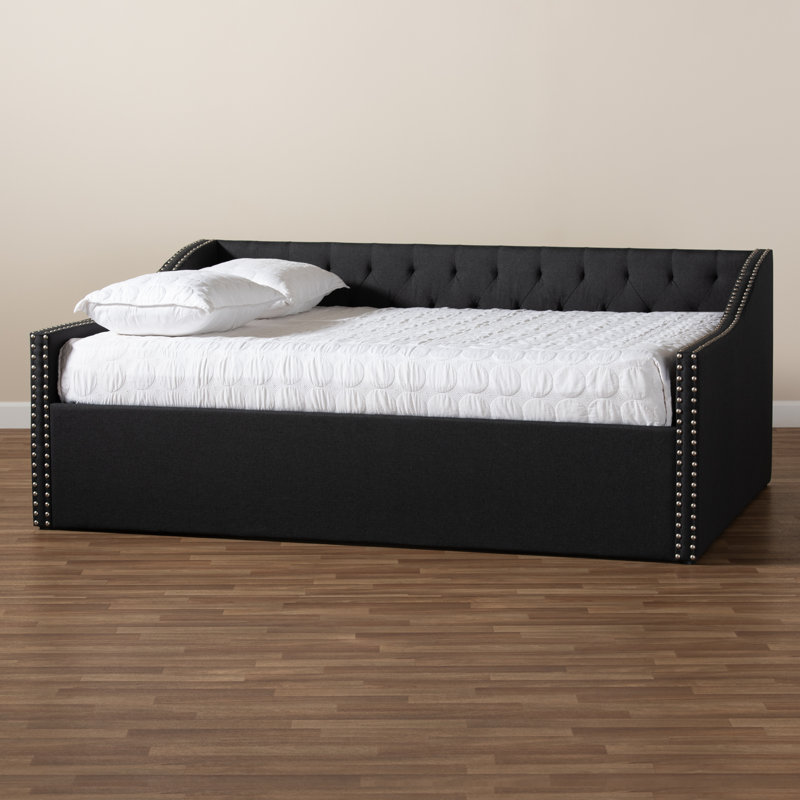 Weldon Upholstered Daybed, Queen, Dark Gray