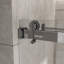 Porte de douche coulissante double sans cadre de 56 à 60 po x H 76 po avec verre trempé amélioré de 3/8 po (10 mm), quincaillerie en acier inoxydable, chrome-124532300