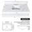 49" Carrara White Engineered Quartz Bathroom Vanity Top with Single Sink, Undermount Basin