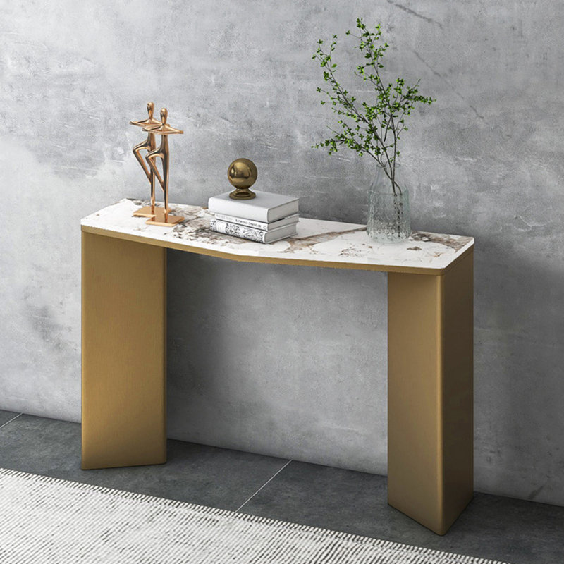 Console en pierre frittée de style italien, H 33,4 po x l 55 po x P 13,7 po