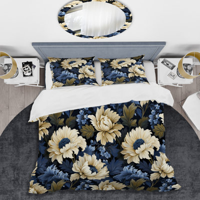 Literie nostalgie beige et bleue