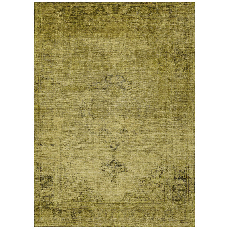 Washable Oriental Indoor / Outdoor Rug, Rectangle 10' x 14'
