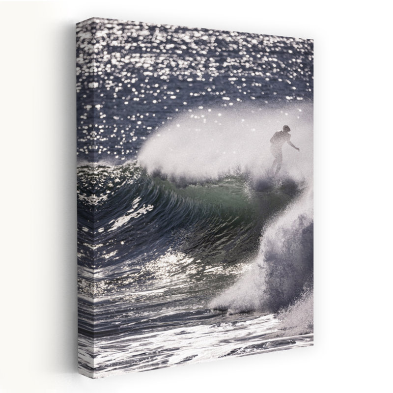 Contemporary Art Energetic Contemporary Coastal Nature Art by Shot By Clint - Wrapped Canvas Print, 60.96 cm H x 40.64 cm W