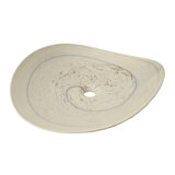 Murano Beachcomber Glass Handmade Oval Vessel Bathroom Sink