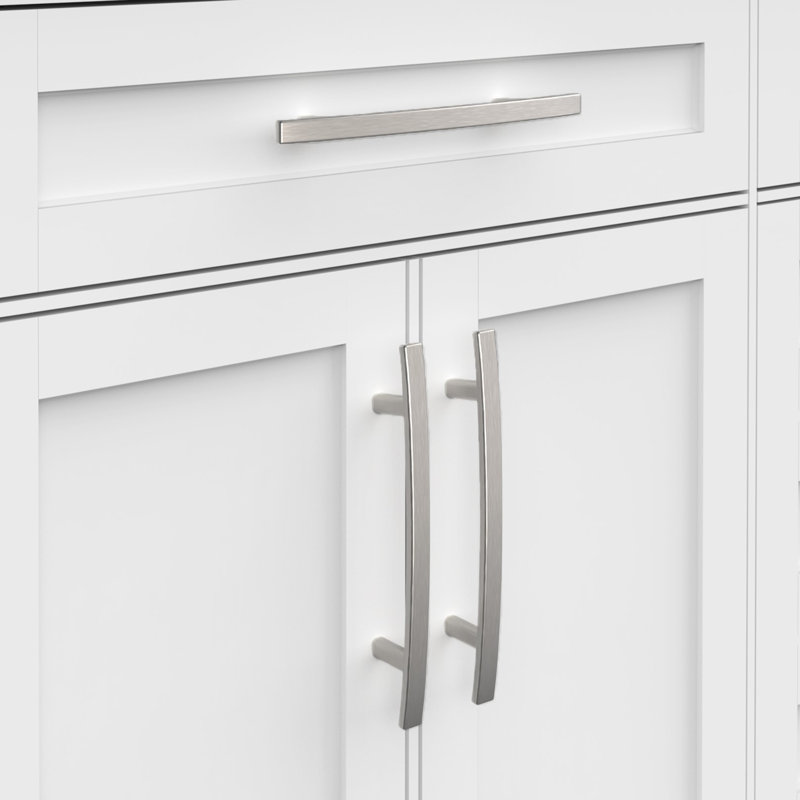 Poignée arche de tiroir et armoire Classic Collection, Nickel satiné, 5"