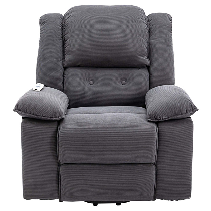 Fauteuil de massage chauffant, Lin gris