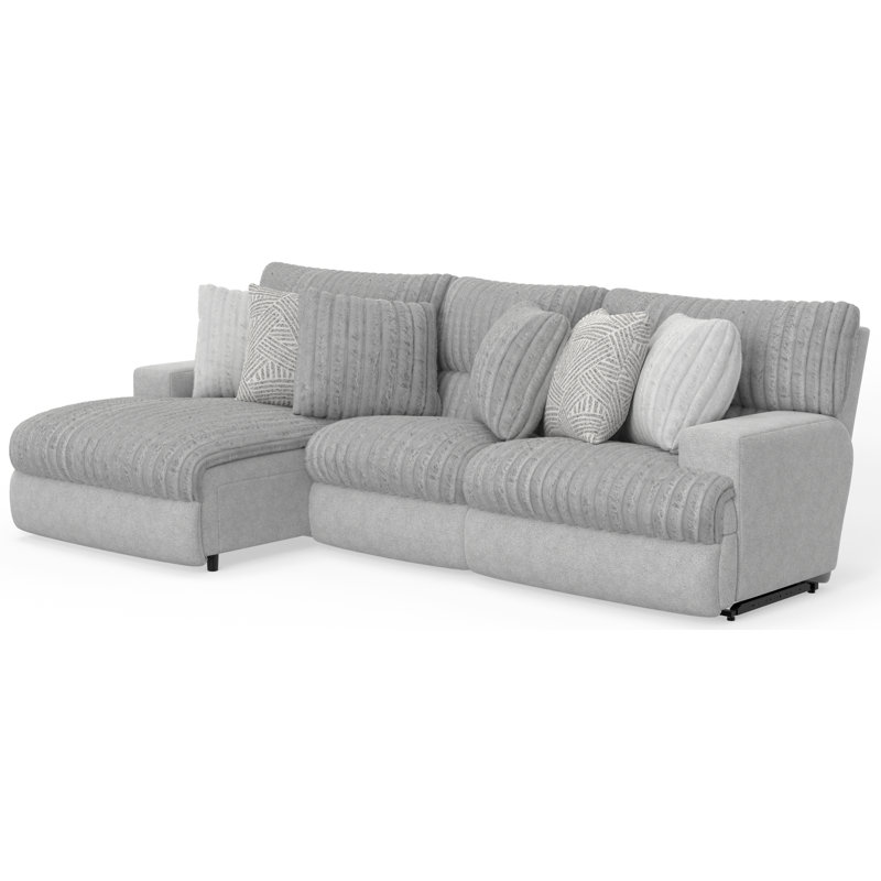 Ziera Upholstered Power Reclining L-Shaped Sectional, Left Hand Facing