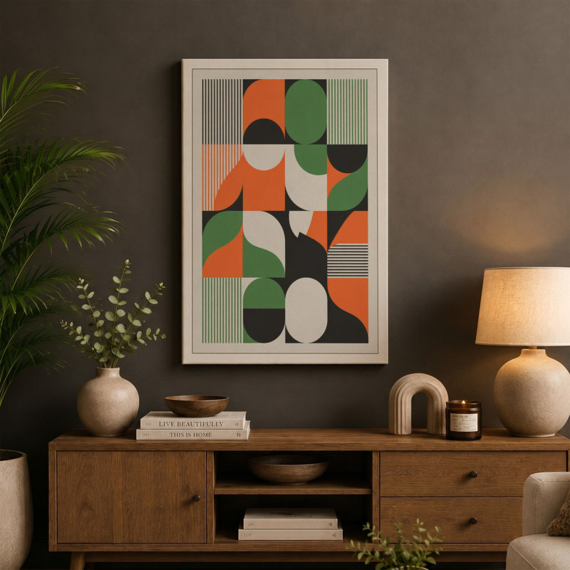 Print, 24x16 - 61.0 x 40.6 cm, Teal Border