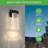 12-Inch Outdoor Waterproof Clear LED Crystal Wall Lights 2-Pack