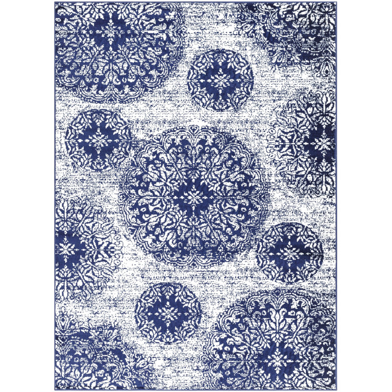 Zinaida Floral Indoor Rug, Rectangle 8'10" x 12'