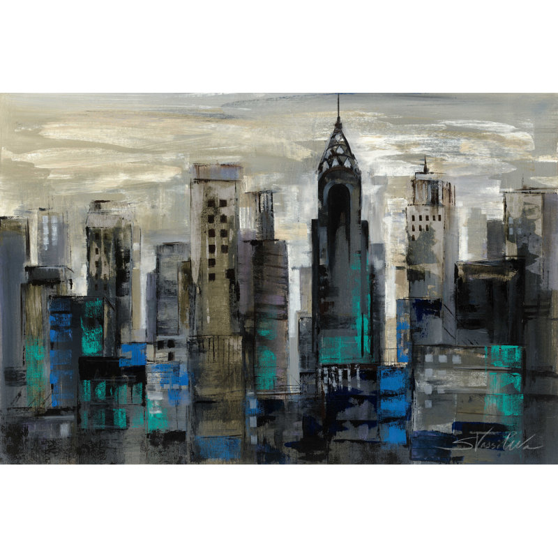 New York Moment, H 8 po x l 12 po, Toile tendue, Non