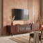 Meuble télé avec tiroirs et garde-robe