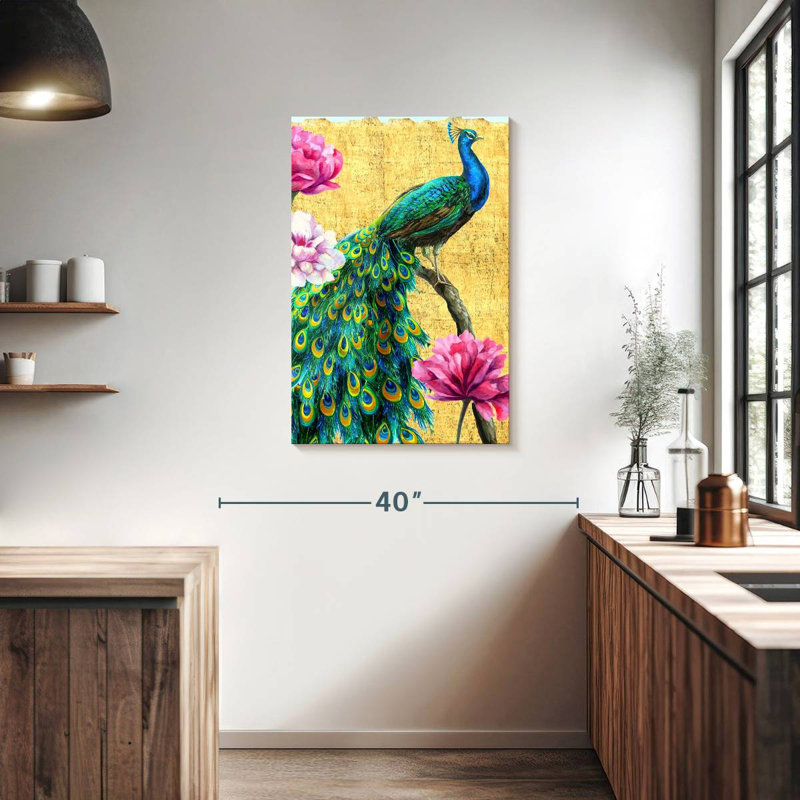 Brampt Peacock, 36" H x 24" W