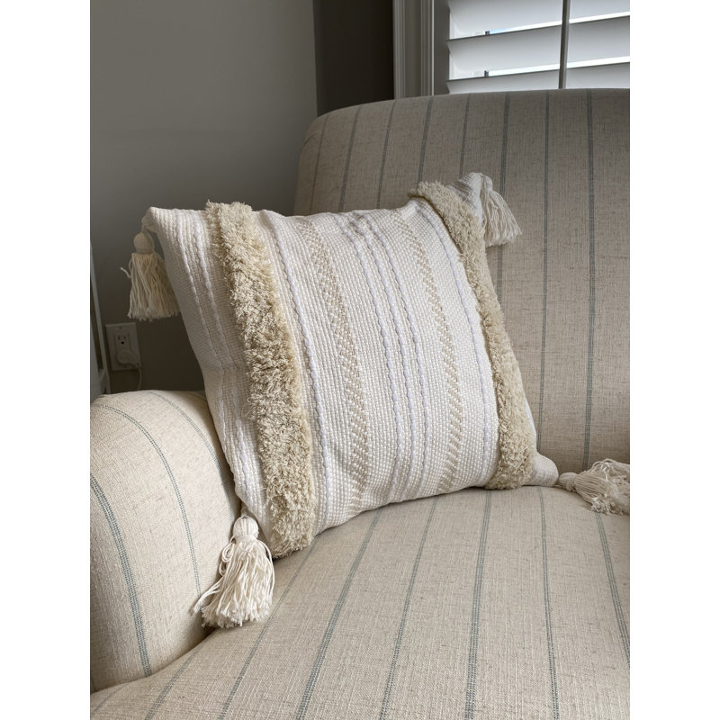  Striped Square Pillow Cover