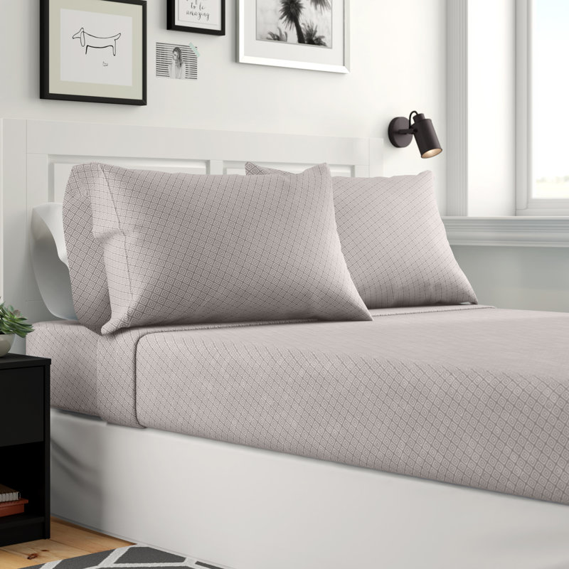 Micro Fleece Sheet Set, Full Sheet Set with 2 Pillowcases, Blush