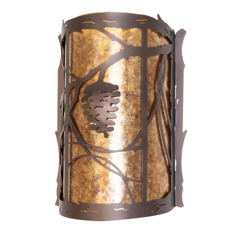 10" Wide Whispering Pines Center Wall Sconce