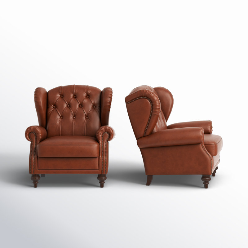 Amyri Upholstered Accent Chair, Brown