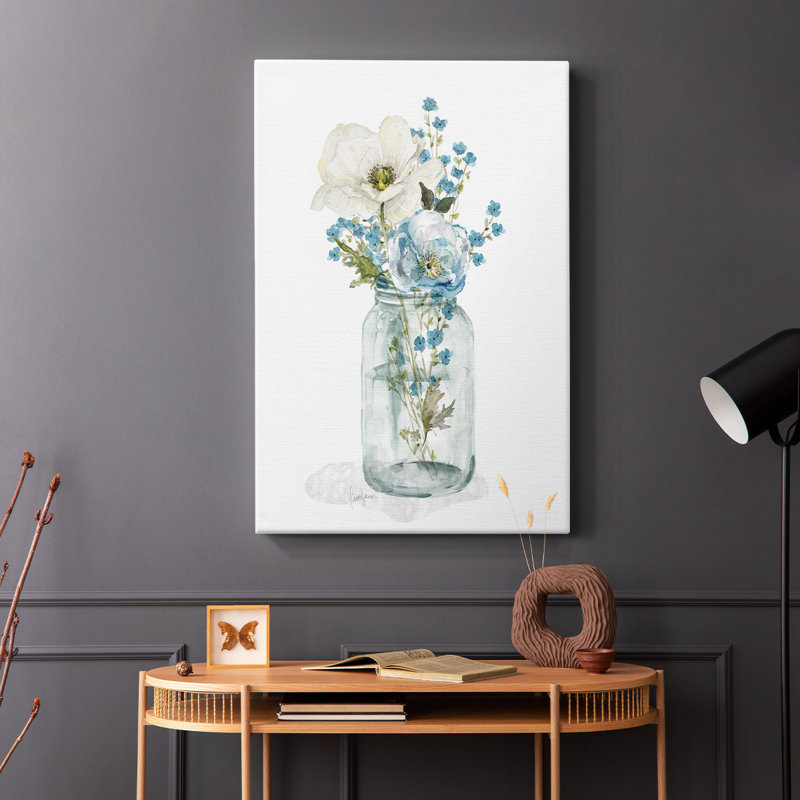 Mason Jar Blues I -Gallery Wraraped Cavas, H 36 po x l 24 po