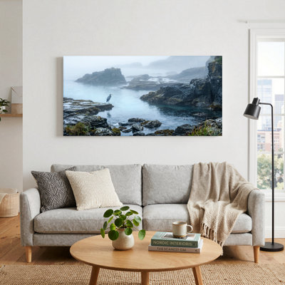 "Coastal Serenity", reproduction d'art sur toile, ensemble de 1