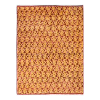 Tapis unique en laine noué à la main de style nouvel âge 10 pi 2 po x 13 pi 6 po Ohlone