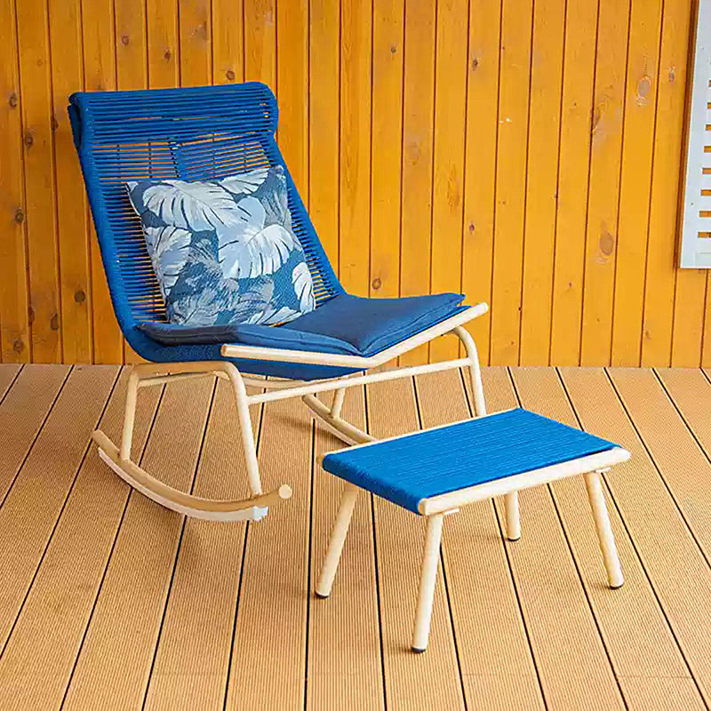 Chaise berçante en rotin de haute qualité en PE