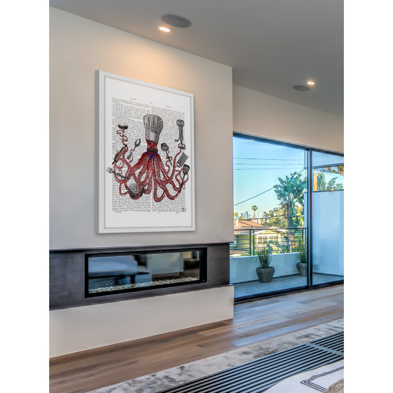 " Octopus Chef ", 45" H x 30" W