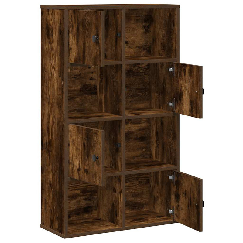 Anagnos 101.5cm H x 60cm W Bookcase, Smoked Oak