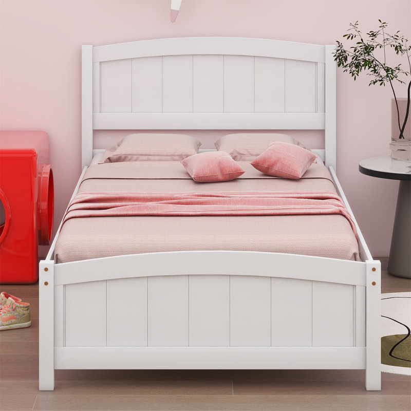 Lit plateforme Saruf, Blanc