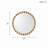 Beaded Round Wall Mirror 27"D