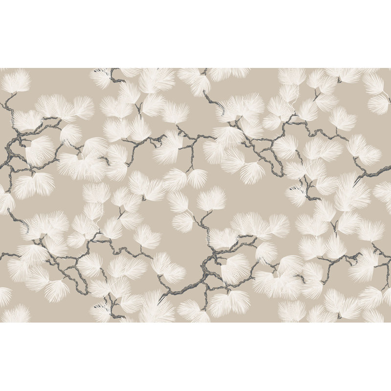 Nippon Floral Wallpaper Roll, Beige