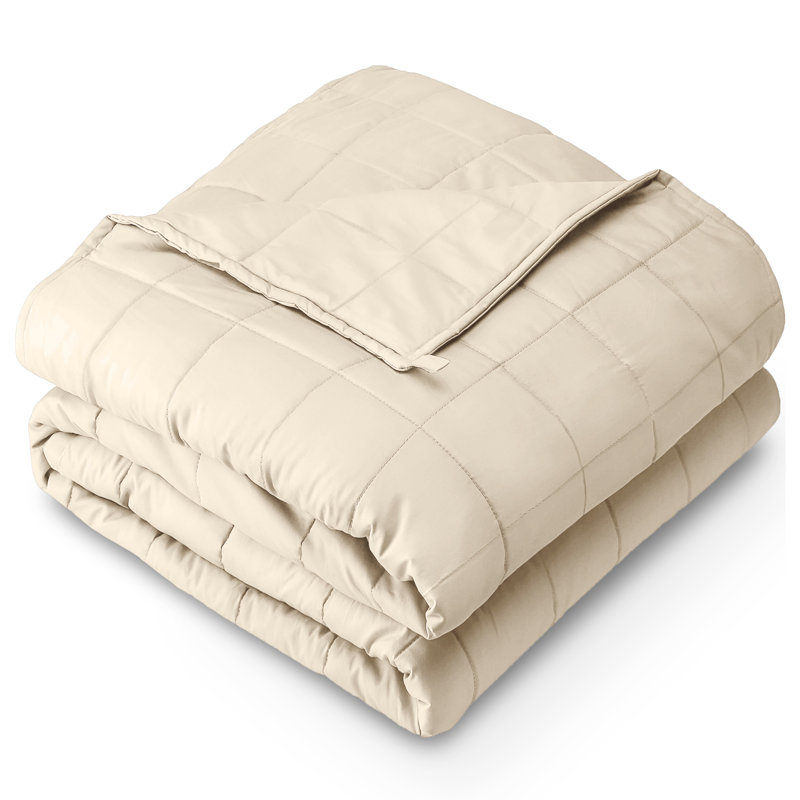 Couverture en coton sergé, l 80 po x L 87 po, 25 lb, Sable