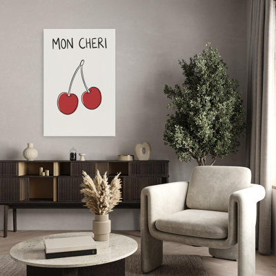 Mon Cheri Cherries Romantic Cherry Fruit Wall Art