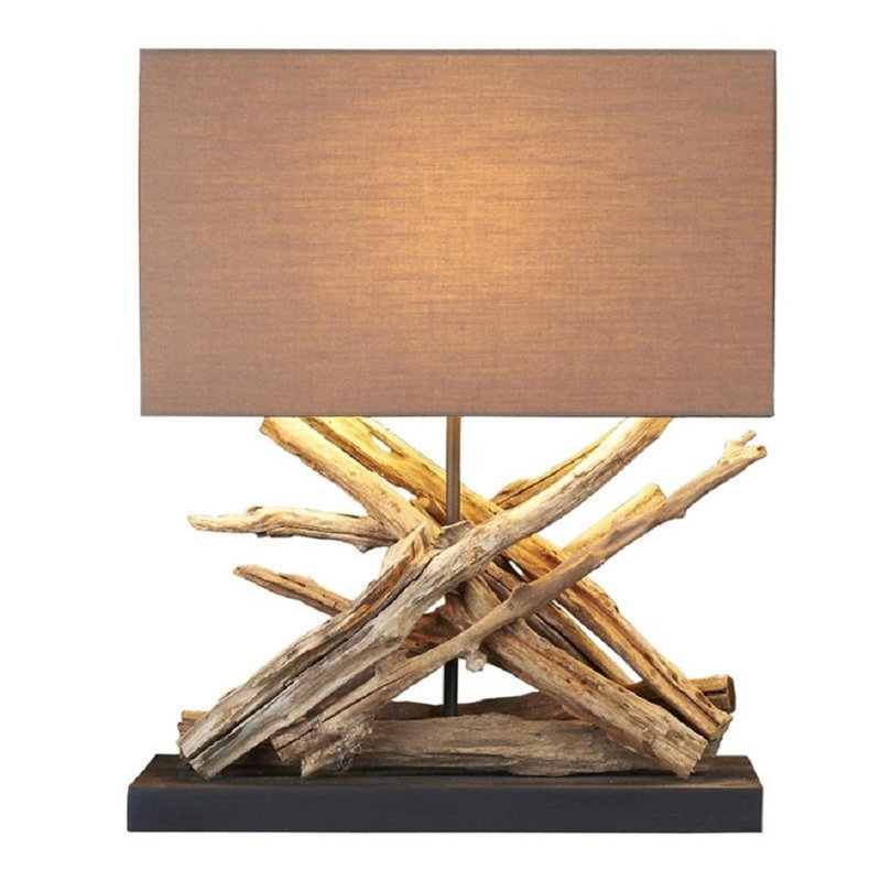 Teak Stick Desk Lamp