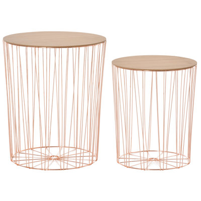 Landose Tray Top Frame Nesting Tables