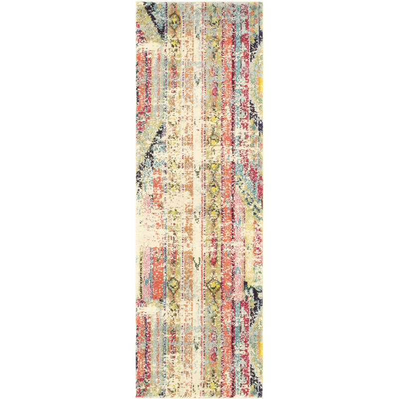 Indira Washable Geometric Indoor Rug, Runner 2'2" x 6'7"