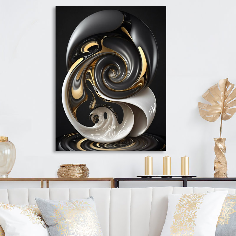 Verre liquide blanc liquide I - décoration murale moderne en métal, H 20 po x l 12 po x P 1 po