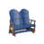 Pacific Blue Top/Antique Mahogany Base