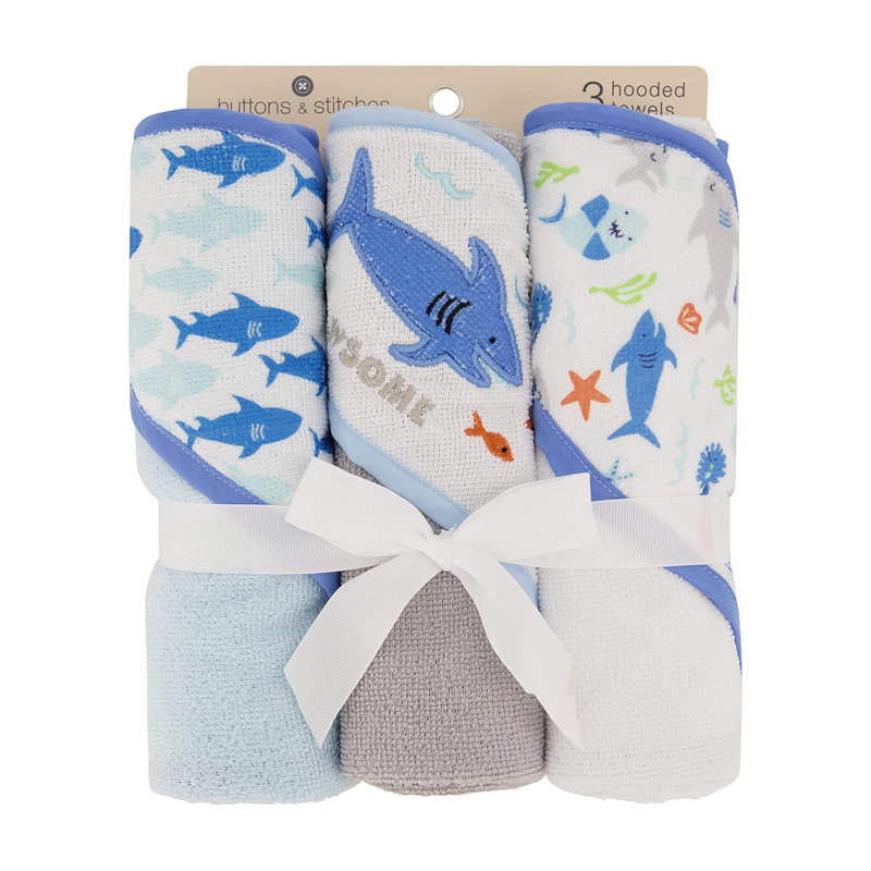 Baby 3 Pack Hooded Towels - Jawsome