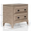 Table de chevet 2 tiroirs avec finition sable